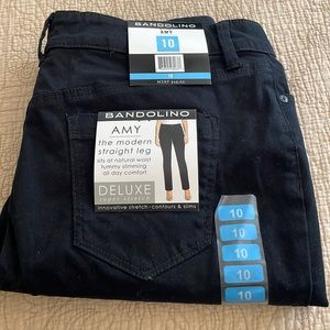 NWT size 10 Bandolino black pants